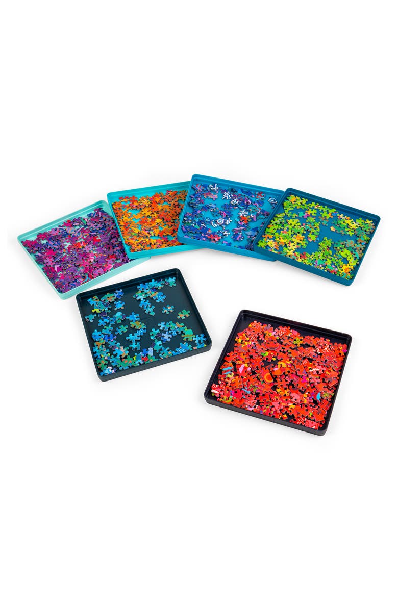 The House of Puzzles 6-Pack Puzzle Trays, Alternate, color, Multi
