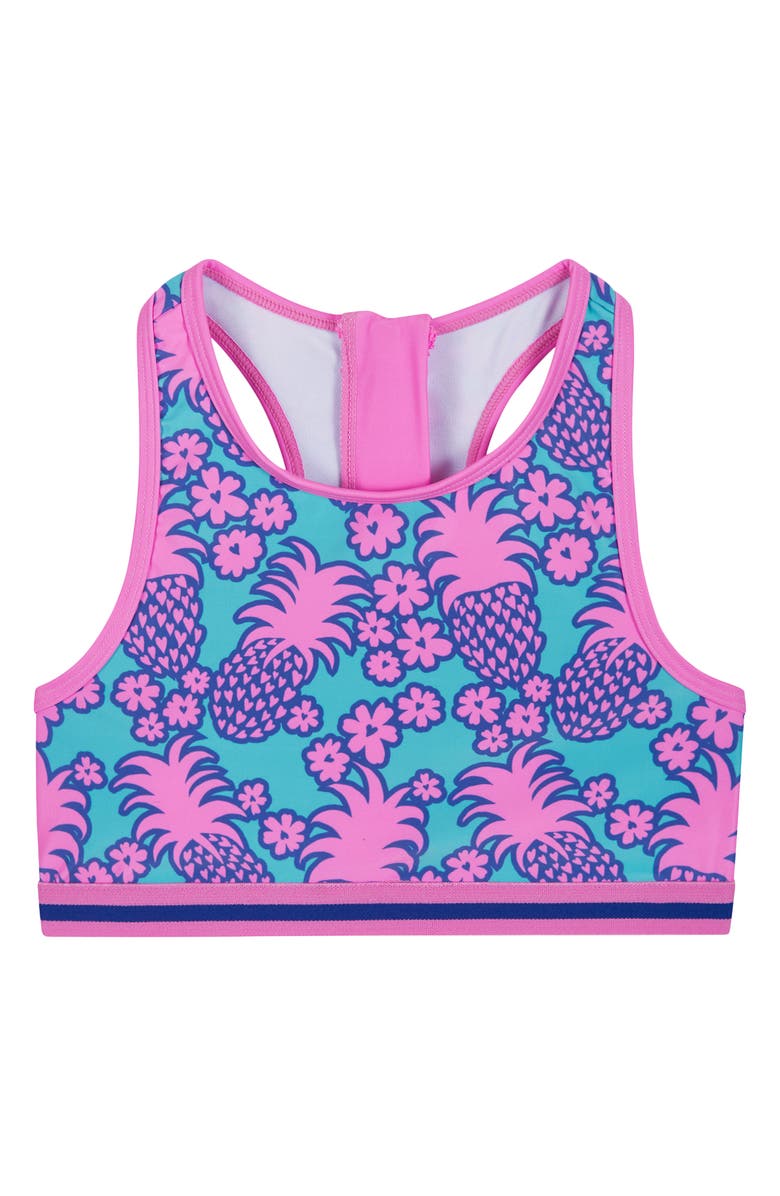 Andy & Evan Kids' Pineapple Print Two-Piece Swimsuit, Alternate, color,