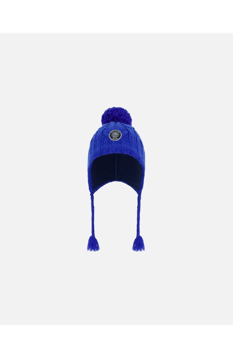 Deux par Deux Boy's Peruvian Knit Hat Royal Blue, Main, color, 