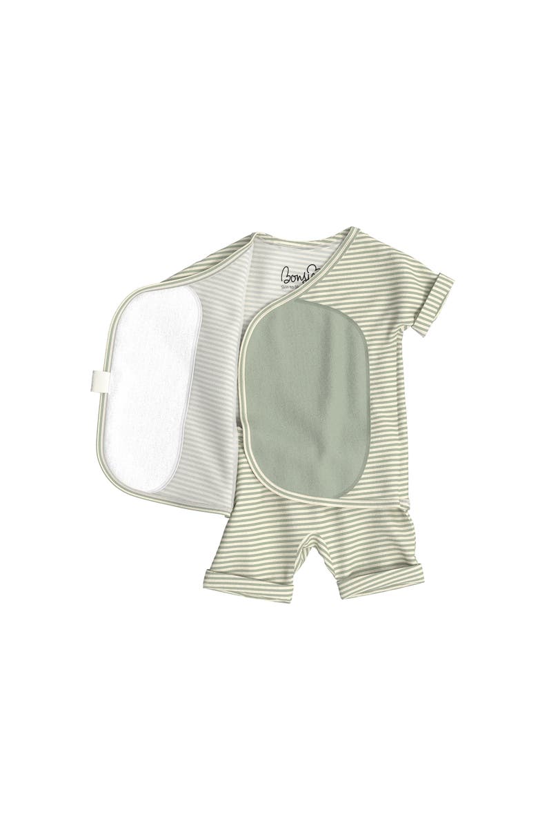 Bonsie Baby - Romper, Alternate, color, Mint Twist