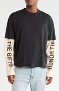 HONOR THE GIFT Honor Double Sleeve Cotton T-Shirt