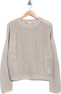 Vince Crochet Cotton Crewneck Sweater