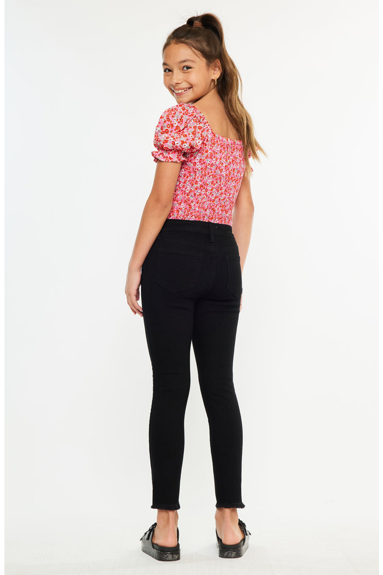 Rachell High Rise Ankle Skinny Jeans, Alternate, color, Black