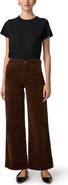 PAIGE Anessa Utility High Waist Wide Leg Jeans