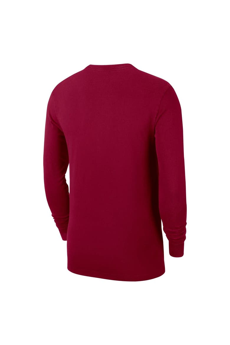 Men's Nike  Wine Cleveland Cavaliers Authentic Long Sleeve Practice T-Shirt, Alternate, color, Wine