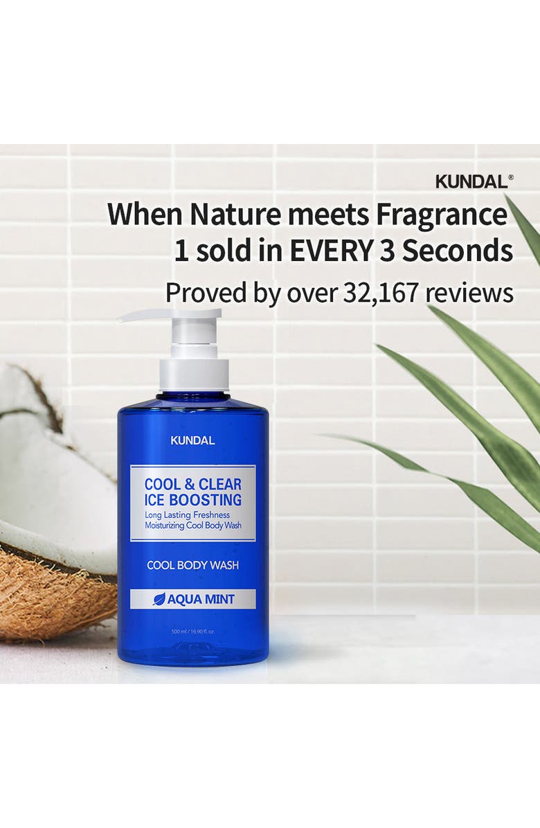 KUNDAL Cool & Clear Ice Boosting Body Wash - Aqua Mint, Alternate, color, Blue