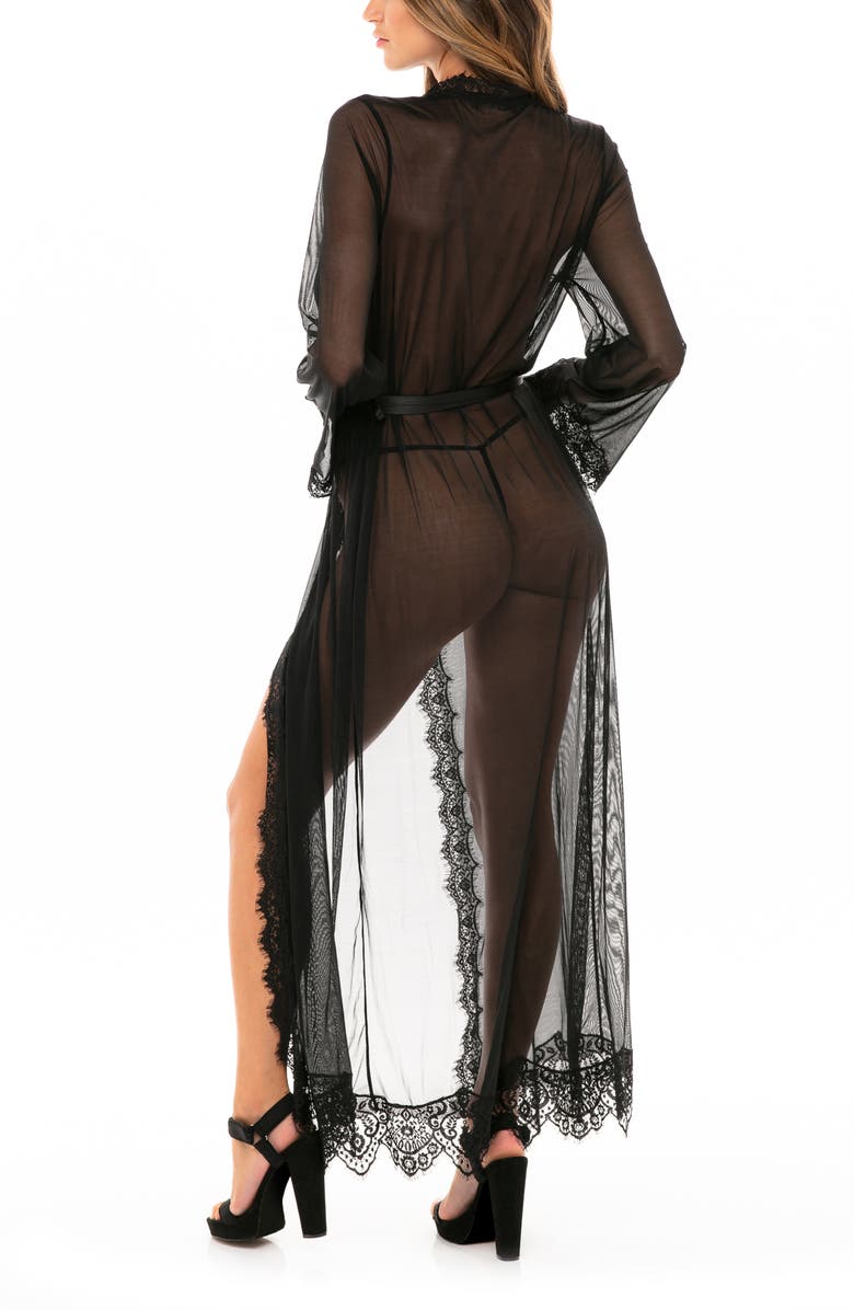 Oh La La Cheri Provence Long Robe & Thong Set, Alternate, color, 