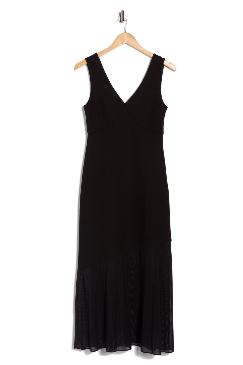 Venice Ponte Dress, Alternate, color, BLACK