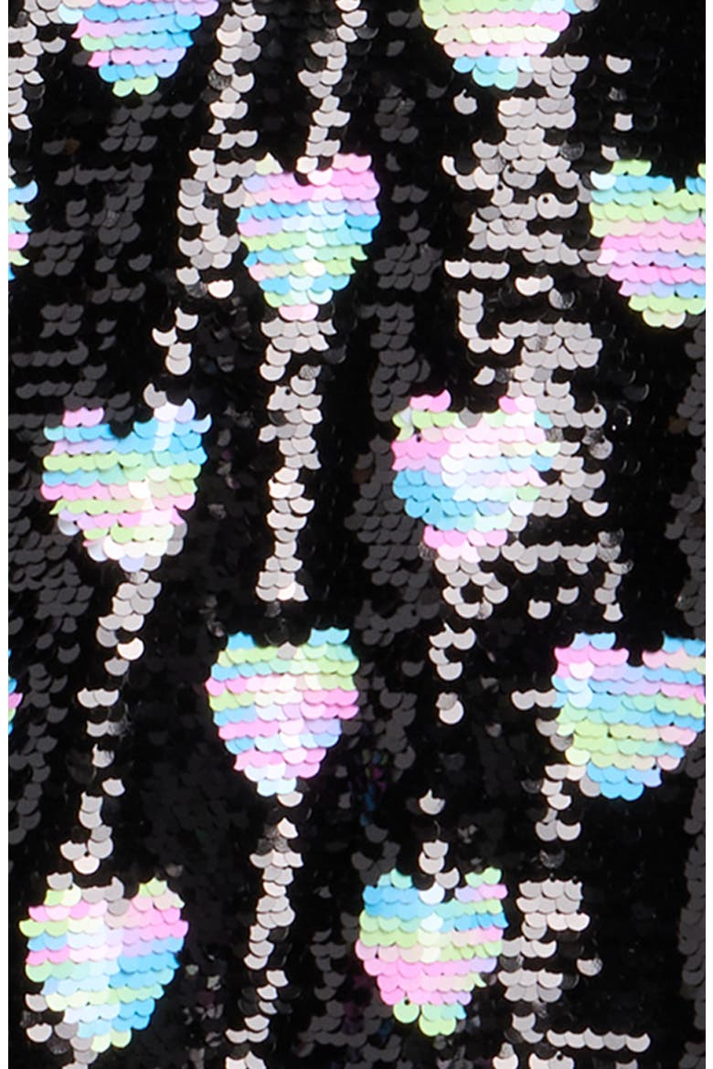 Kids' Sequin Embellished Bomber Jacket, Alternate, color, BLACK MULTI