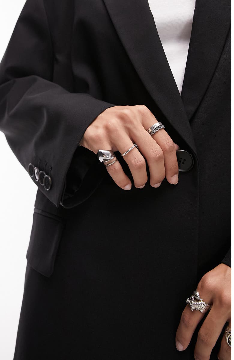 Topshop Extreme Oversize Grandad Blazer, Alternate, color, 