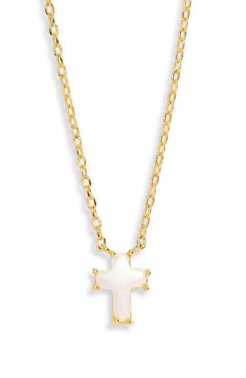 Patsy Pearl Cross Necklace