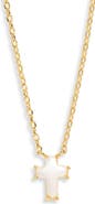 ARGENTO VIVO Patsy Pearl Cross Necklace