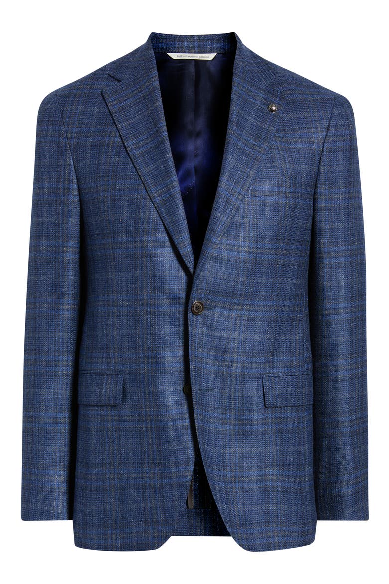 Midland Windowpane Sport Coat, Alternate, color, BLUE