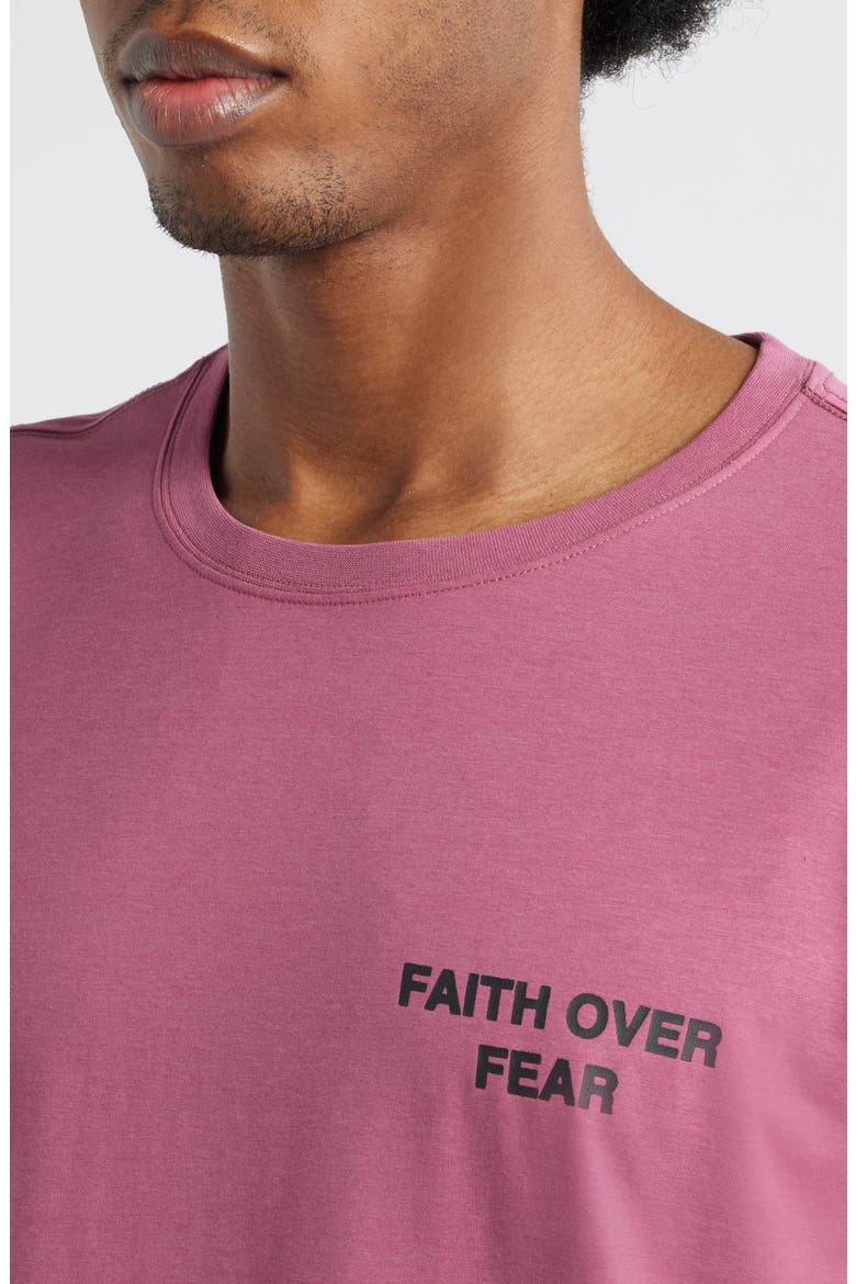 Tempo Faith Over Fear Ultra Graphic T-Shirt, Alternate, color, ROSE