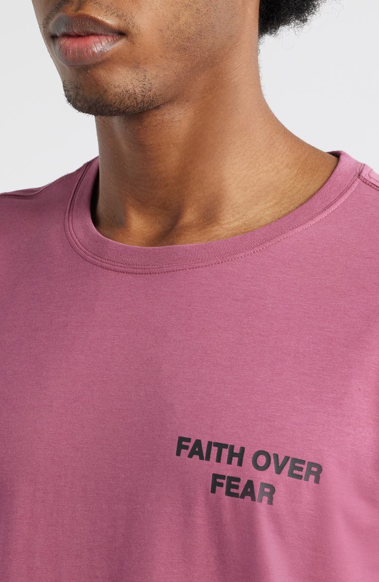 SANTO STUDIO Tempo Faith Over Fear Ultra Graphic T-Shirt, Alternate, color, Rose