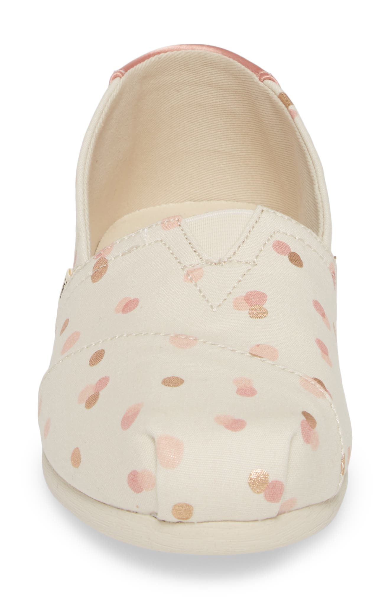 TOMS 'Classic - Metallic Burlap' Slip-On, Alternate, color, 