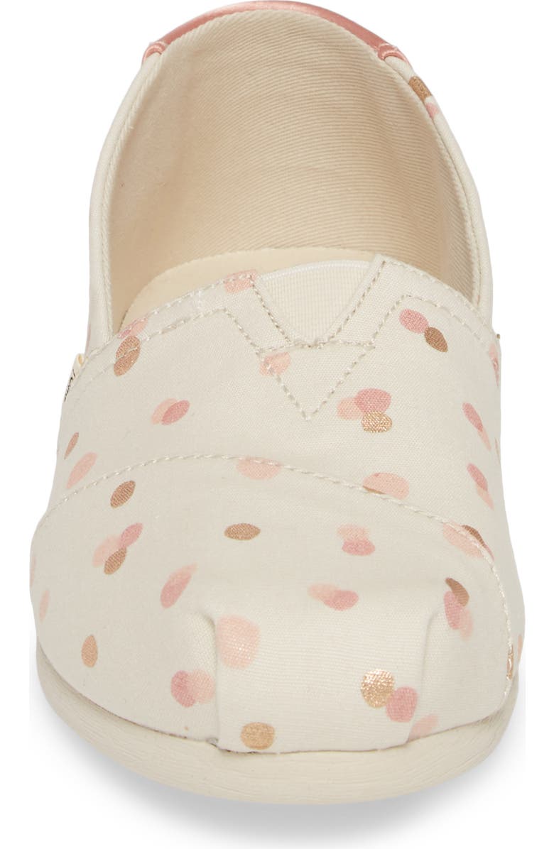 TOMS 'Classic - Metallic Burlap' Slip-On, Alternate, color,