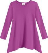 CITY THREADS Baby Girls Long Sleeve 100% Cotton Soft Jersey Shark Bite Tunic