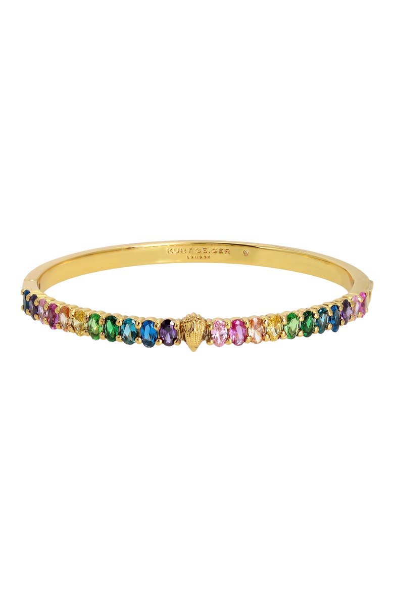 Eagle Crystal Bangle, Main, color, GOLD MULTI