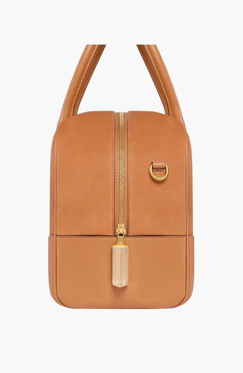 Aviteur Cristallo Nubuck Travel Bag In Brown