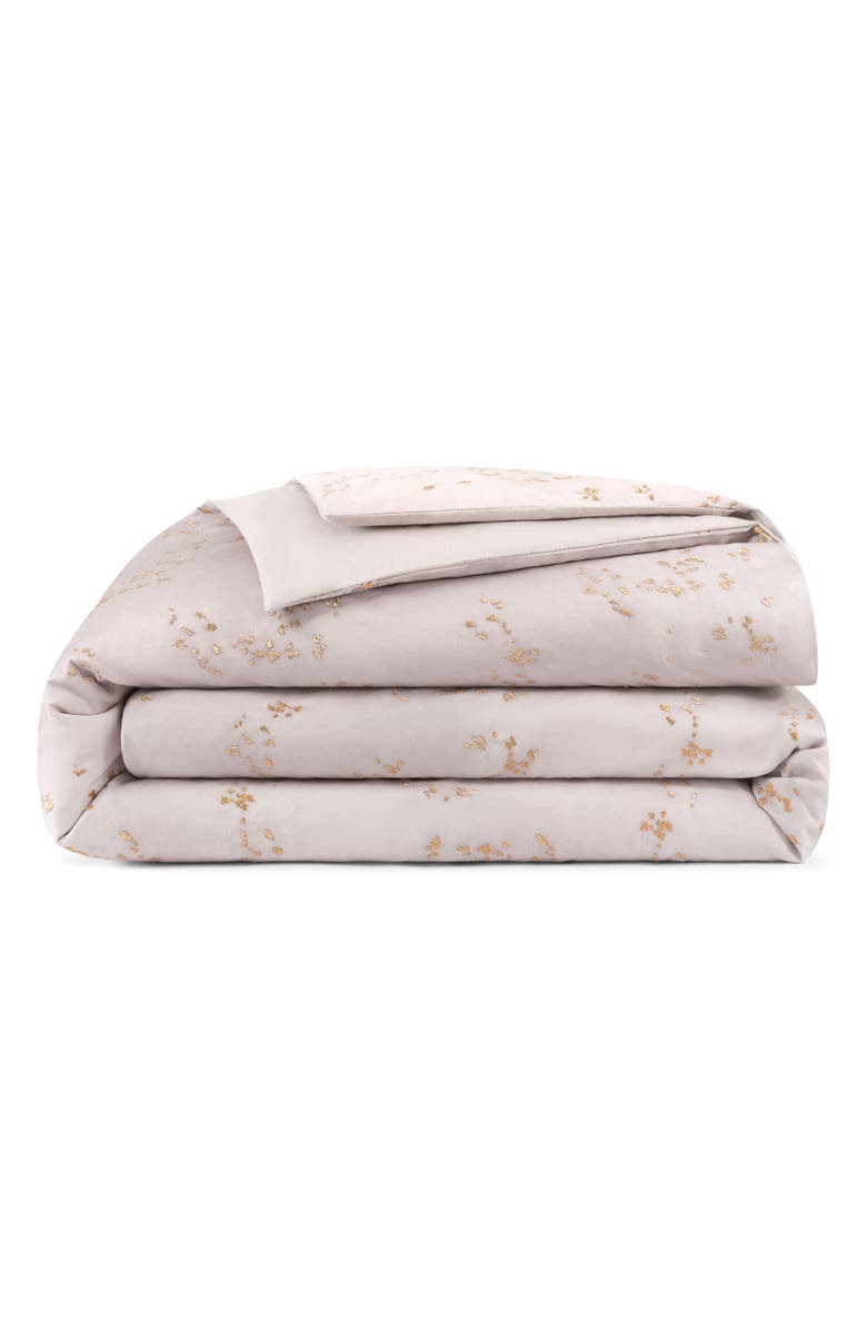 DONNA KARAN Dune Embroidered Duvet Cover & Shams Set, Main, color, 