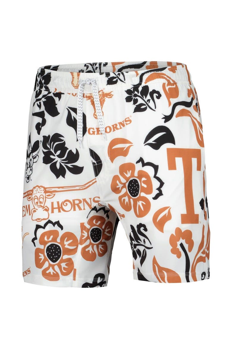 Men's Wes & Willy  White Texas Longhorns Vault Tech Swimming Trunks, Alternate, color, White