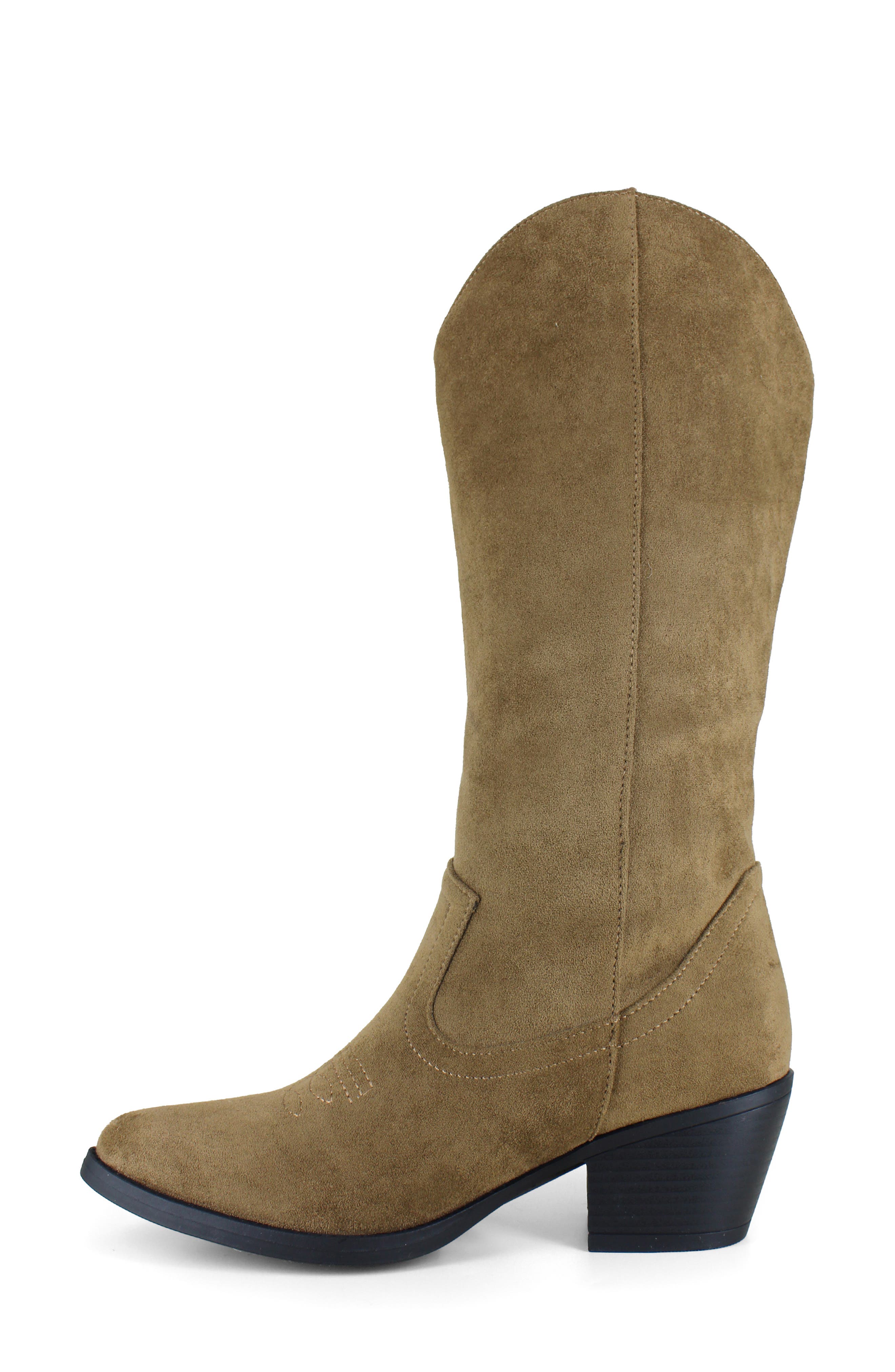 UNIONBAY Darcy Fringe Western Boot, Alternate, color, Dark Tan