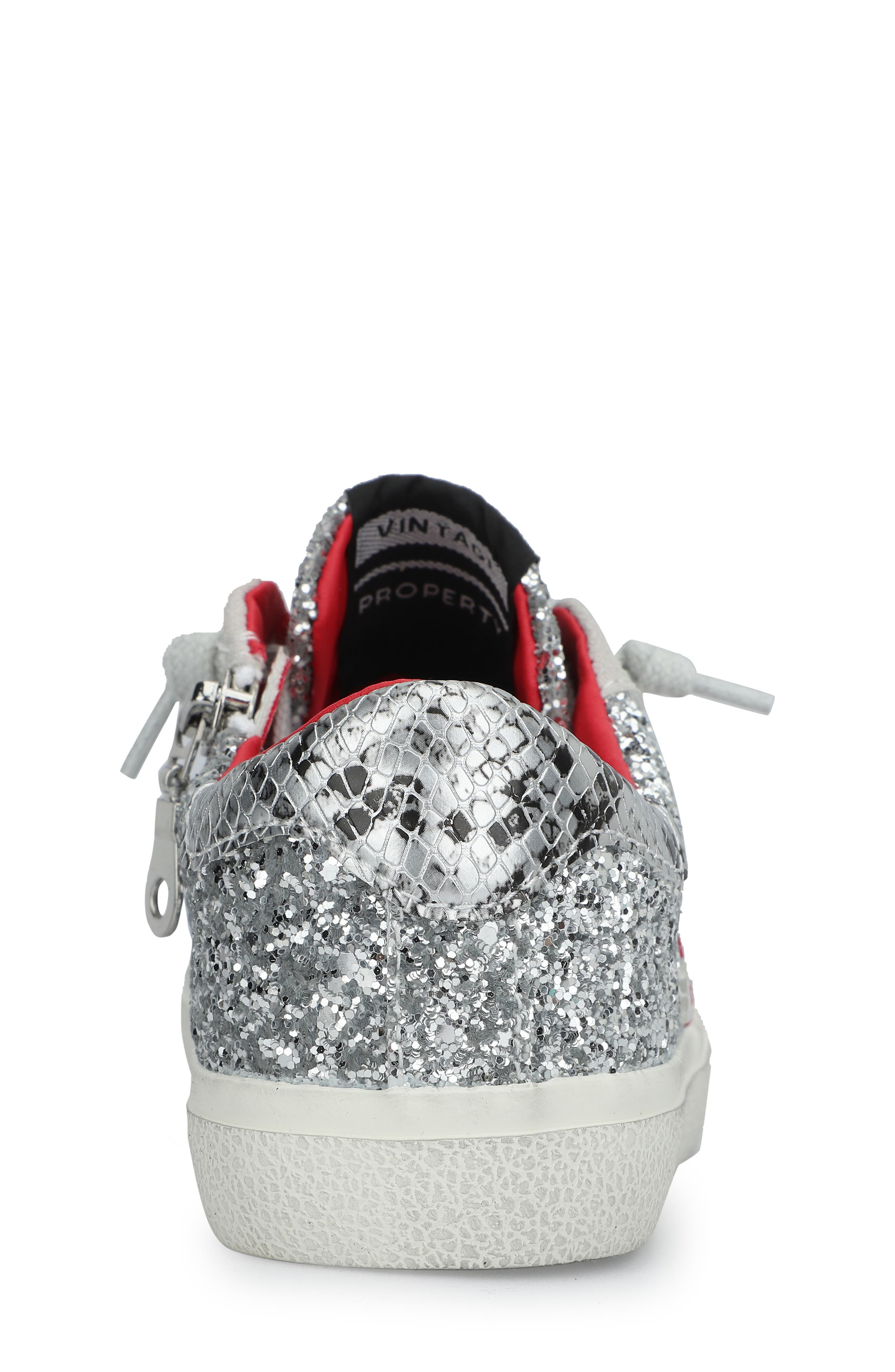 Vintage Havana Kids' Charlotte Glitter Sneaker, Alternate, color, 
