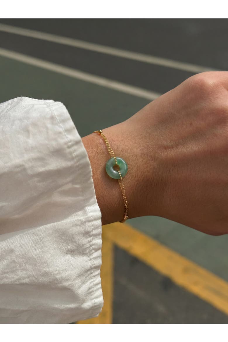 Marlo Green Jade Gold Bracelet, Alternate, color, Green
