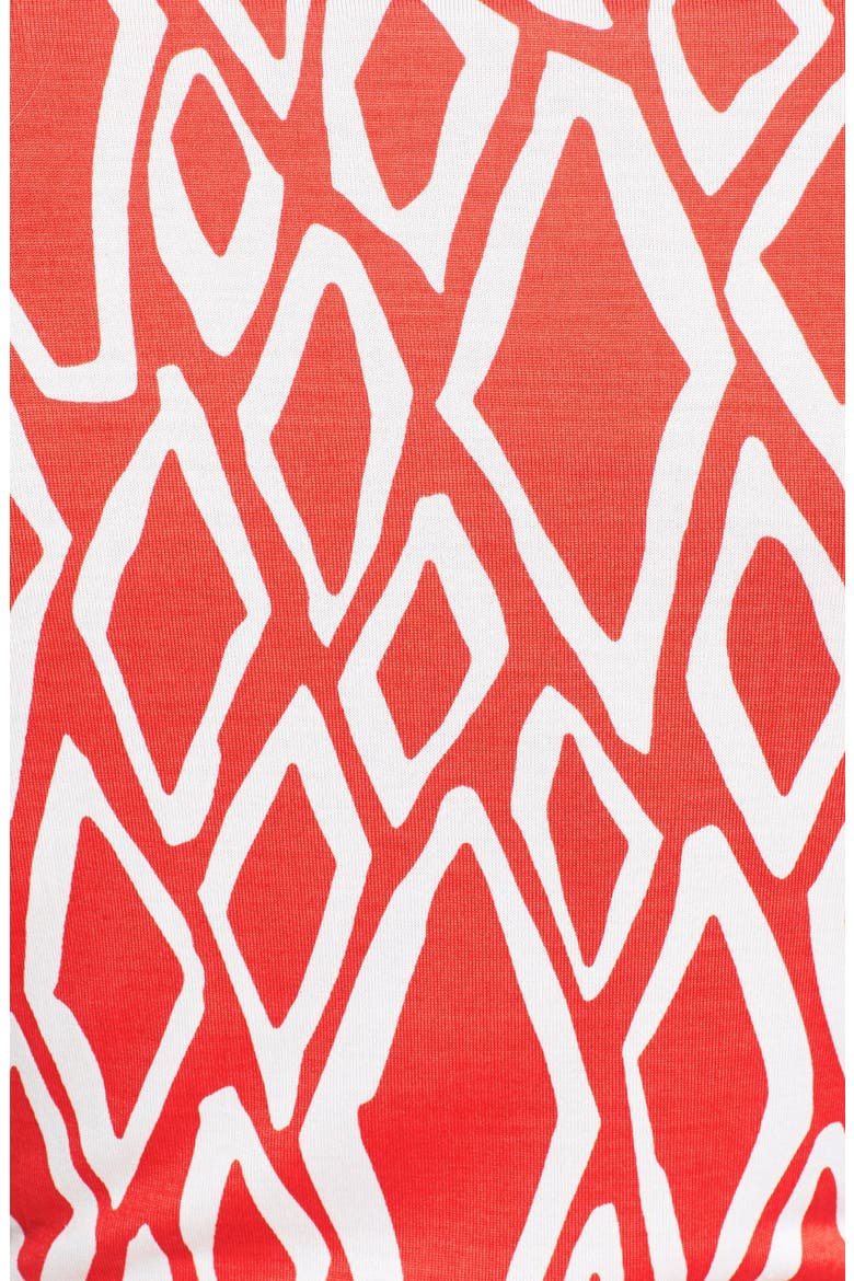 'Celeste' Silk Jersey Romper, Alternate, color, IKAT STAMP CORAL