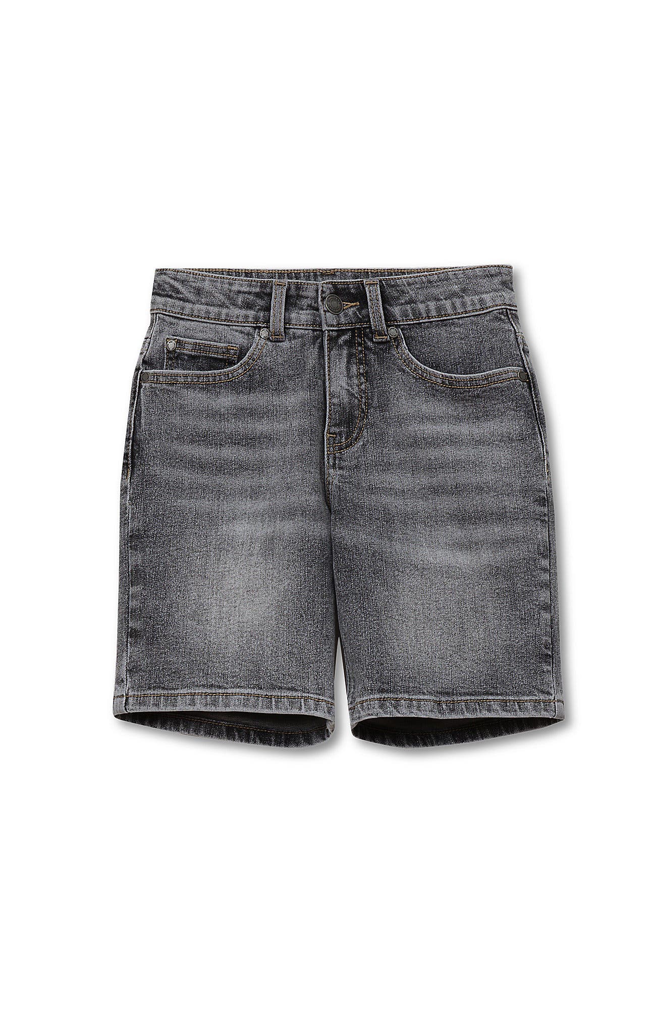 Lands' End Kids'  Boys Denim Shorts In Black