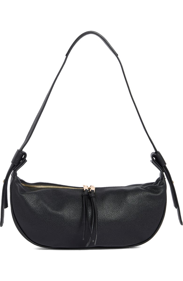 Melie Bianco Hayden Faux Leather Crossbody Bag, Main, color, Black