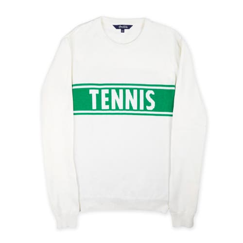 Ame & Lulu Club Sport Sweater In White