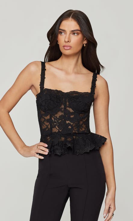 Nicole Mesh Lace Bustier