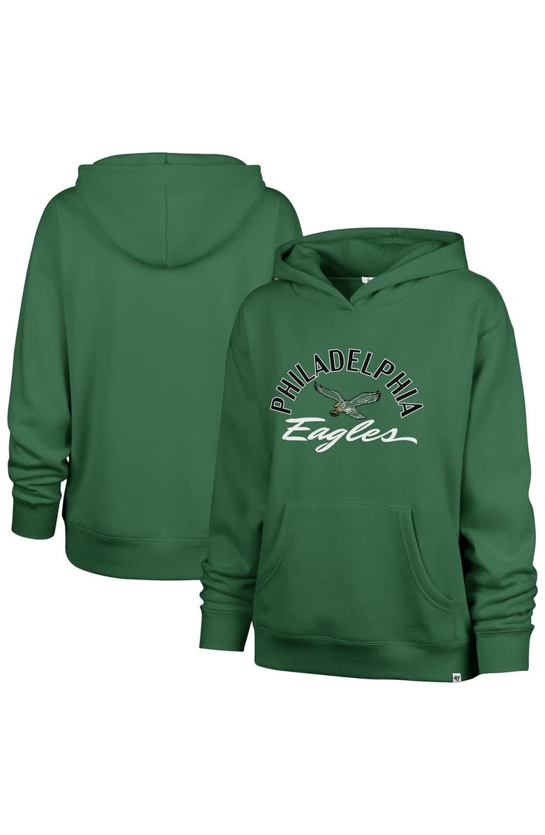 '47 Women's '47 Kelly Green Philadelphia Eagles Plus Size Whirlwind Naomi Hoodie, Main, color, Kelly Green