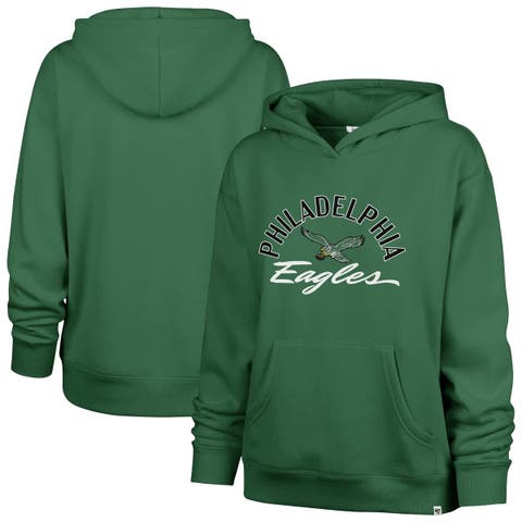 Women's '47 Kelly Green Philadelphia Eagles Plus Size Whirlwind Naomi Hoodie