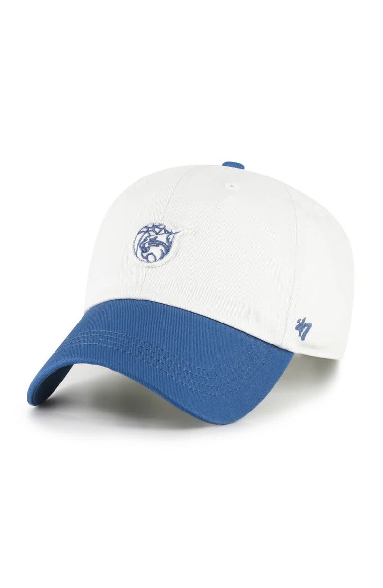 '47 Unisex '47 White/Navy Minnesota Lynx Contemporary Two-Tone Clean Up Adjustable Hat, Alternate, color, White