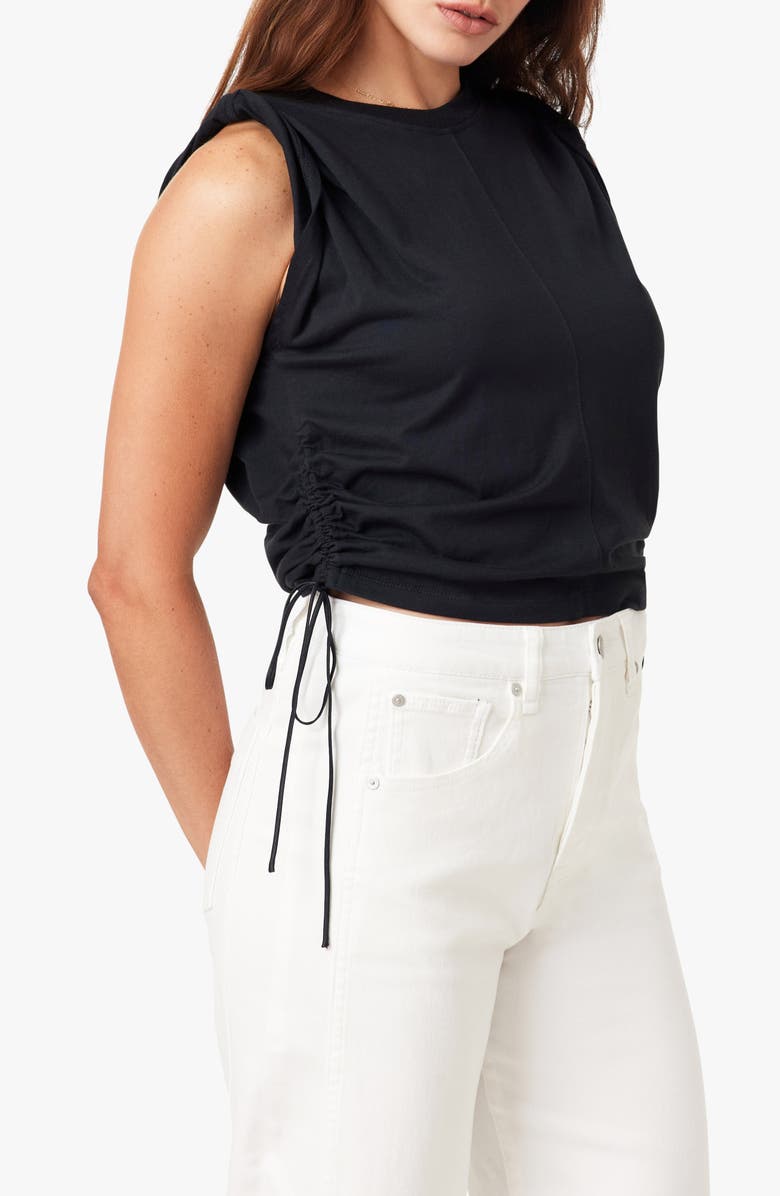Habitual The Luna Cinched Cotton Top, Alternate, color, Jet Black