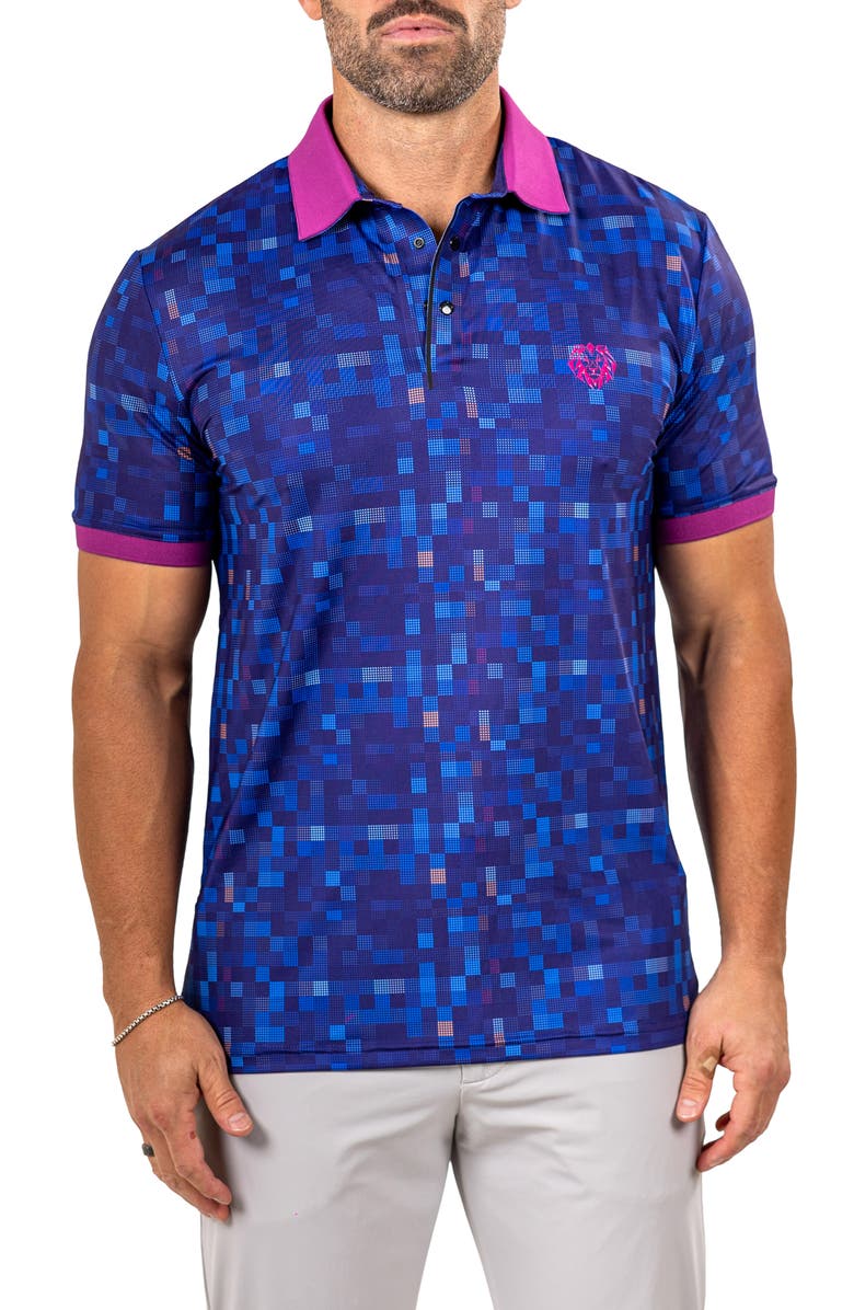 Maceoo Martyr0015 Print Golf Polo, Main, color, 