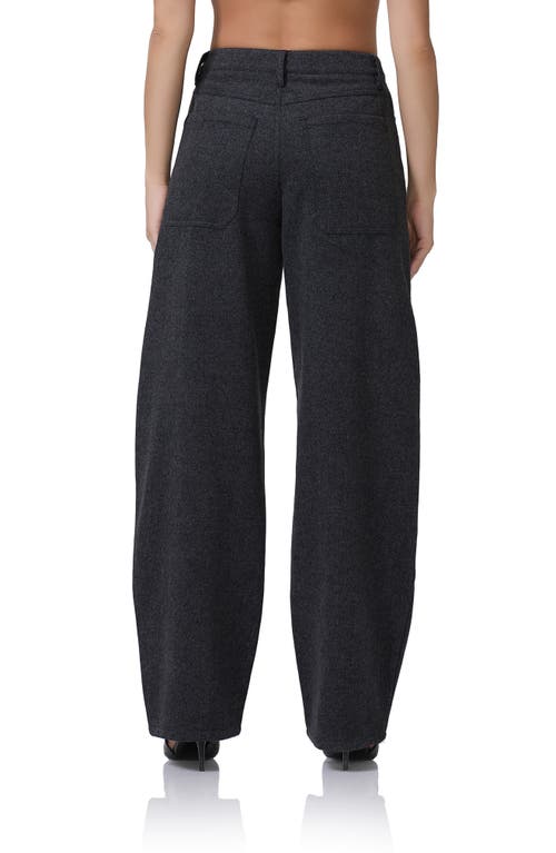 AFRM AFRM BRIANNA WOOL BLEND BARREL LEG PANTS 