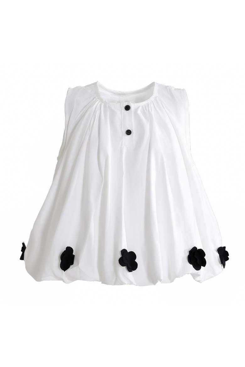 Floral Pants Set, Alternate, color, White