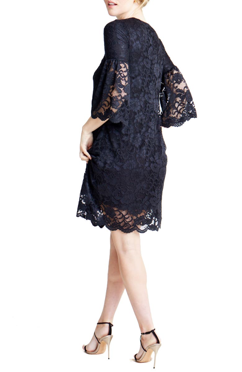 Ingrid & Isabel<sup>®</sup> Lace Bell Sleeve Maternity Dress, Alternate, color,