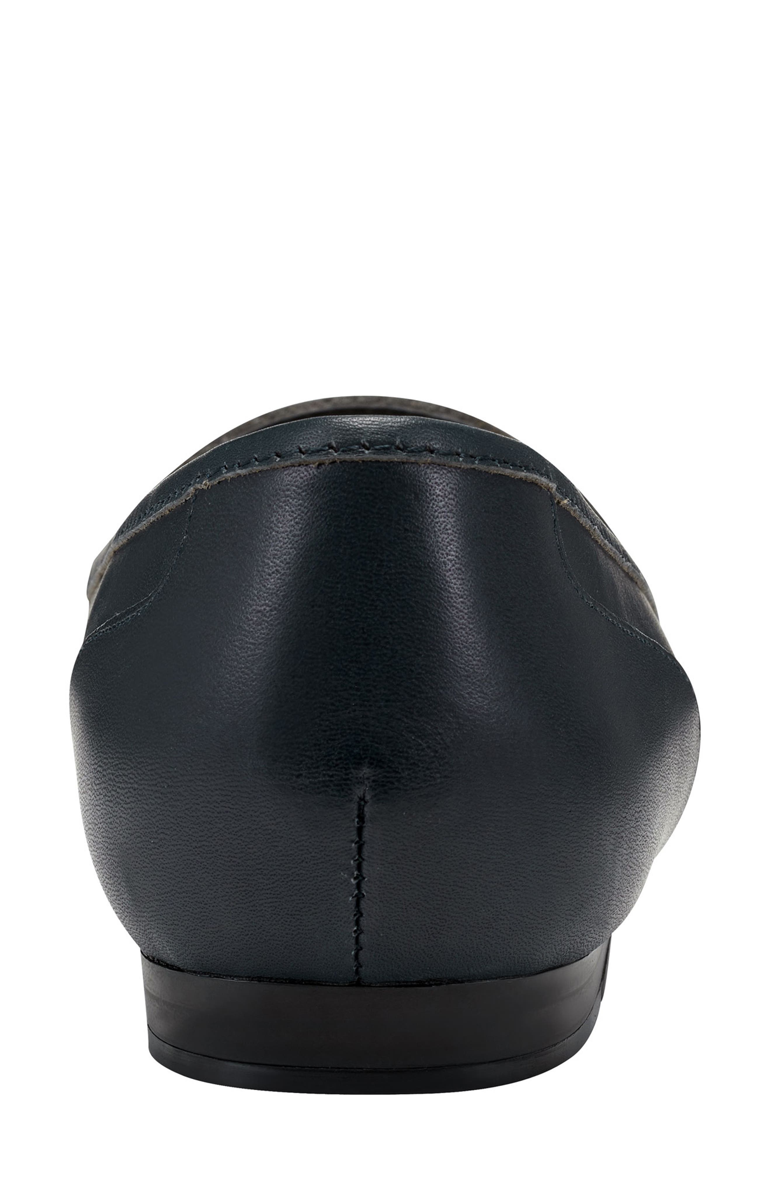 Bandolino Liberty Leather Flat, Alternate, color, Navy Leather