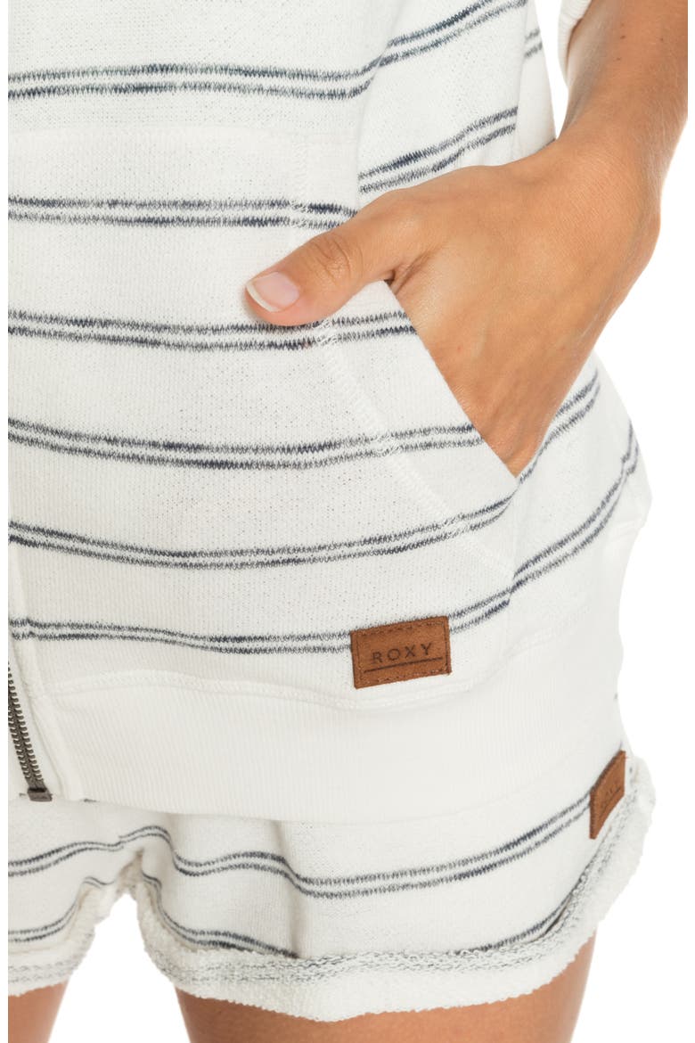 Perfect Wave Stripe Hoodie, Alternate, color, SNOW WHITE