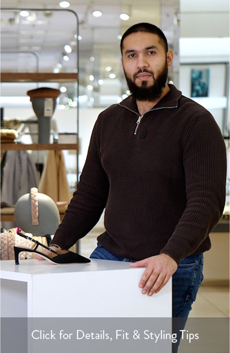 Janet Slingback Pointed Toe Kitten Heel Pump, sales video thumbnail