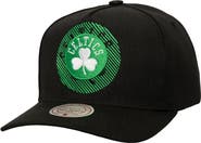 Mitchell & Ness Men's Mitchell & Ness  Black Boston Celtics Tilted Pro Pinch Adjustable Hat