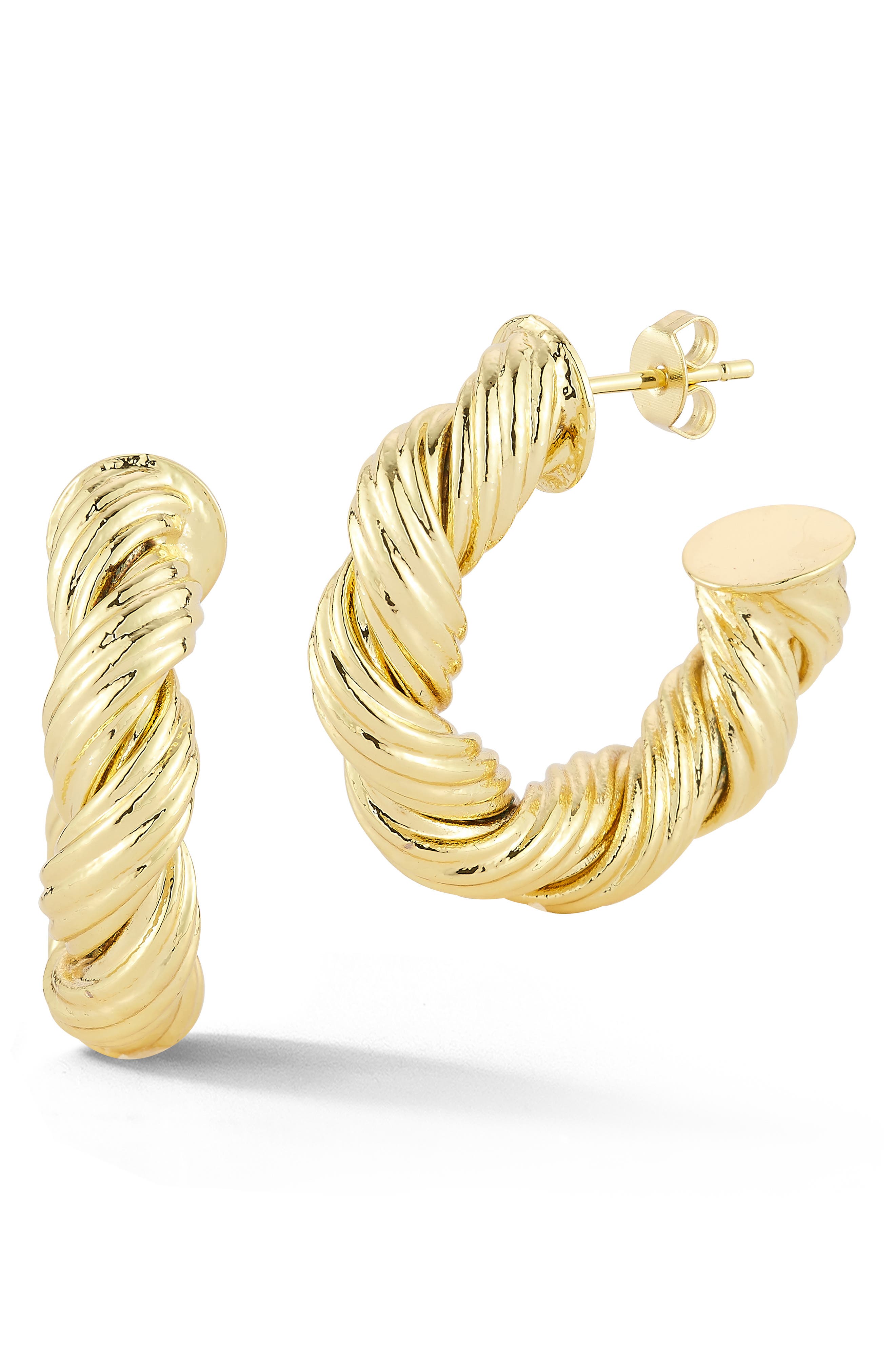 Twist Hoop Earrings