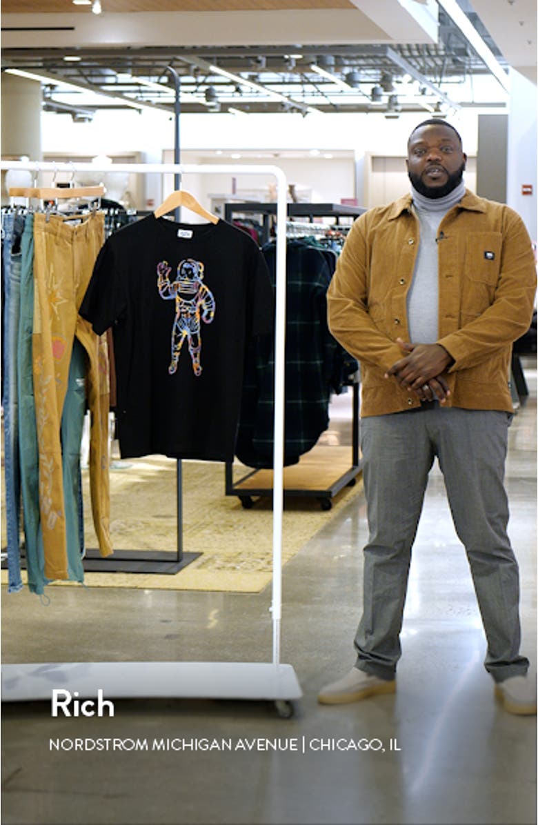 Astro Floral Cotton Graphic T-Shirt, sales video thumbnail