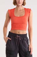 Free People Take Me Away Crop Top