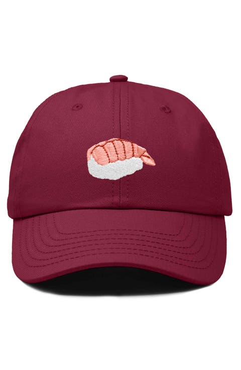 Shrimp Sushi Embroidered Dad Cap